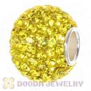 10X13 Big Charm Beads With 130pcs Austrian Crystal 925 Silver Core