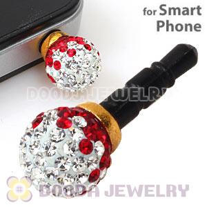 10mm Czech Crystal Ball Cute Plugy Earphone Jack Accessory