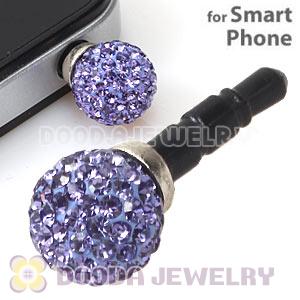 10mm Lilac Czech Crystal Ball Plugy Earphone Jack Accessory Malaysia