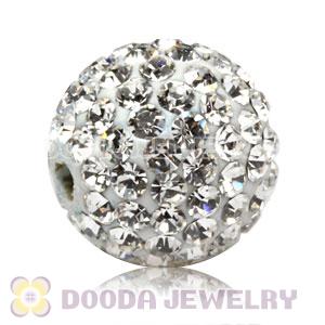 10mm handmade style Pave white Czech Crystal Bead wholesale