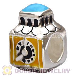 European Sterling Silver Clock Charm Beads Wholesale