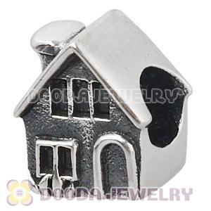 European Sterling Silver House Charm Beads Wholesale