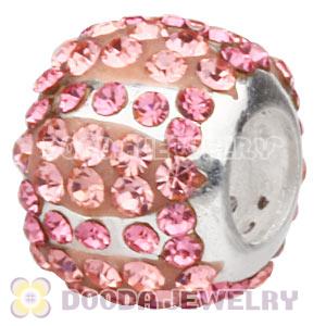 925 Sterling Silver European Charm Beads With Austrian Crystal Wholesale