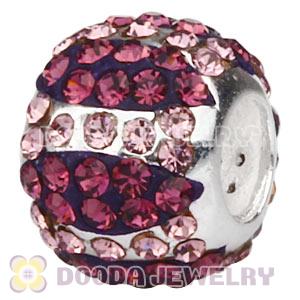 925 Sterling Silver European Charm Beads With Austrian Crystal Wholesale