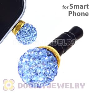 8mm Blue Czech Crystal Ball Plugy Earphone Jack Accessory Malaysia