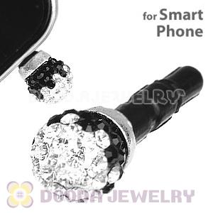 8mm Czech Crystal Ball Cute Plugy Earphone Jack Accessory