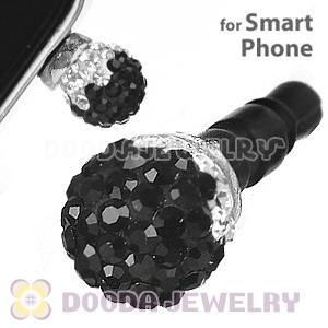 8mm Czech Crystal Ball Cute Plugy Earphone Jack Accessory
