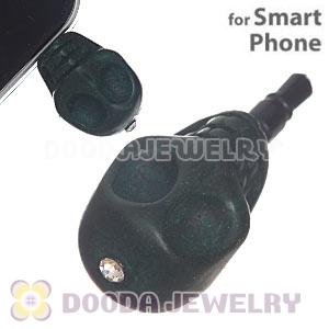 17×18mm Turquoise Skull Earphone Jack Plug For iPhone Wholesale