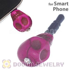11×12mm Turquoise Skull Earphone Jack Plug For iPhone Wholesale