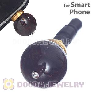 10mm Red Agate Earphone Jack Plug Stopper Fit iPhone 