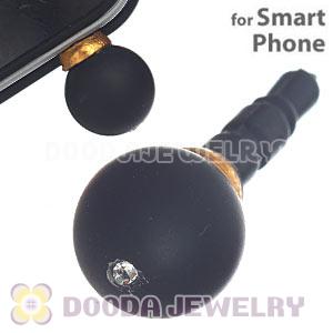 10mm Black Agate Earphone Jack Plug Stopper Fit iPhone 