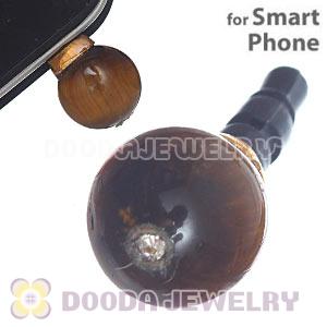 10mm Tiger Eye Earphone Jack Plug Stopper Fit iPhone 