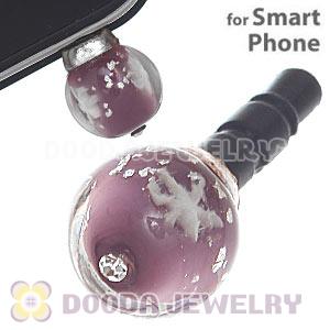10mm Snowflake Earphone Jack Plug Stopper Fit iPhone 