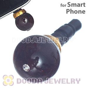 8mm Red Agate Earphone Jack Plug Stopper Fit iPhone
