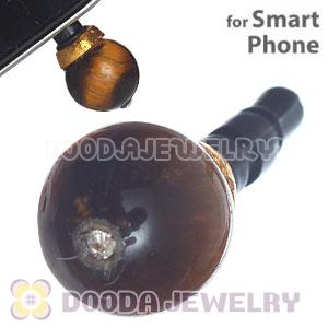8mm Tiger Eye Earphone Jack Plug Stopper Fit iPhone 