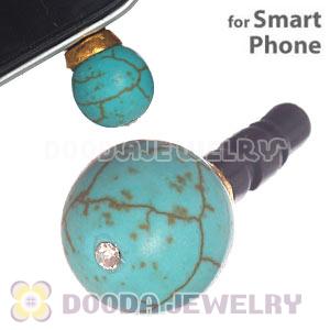 8mm Green Turquoise Earphone Jack Plug Stopper Fit iPhone 