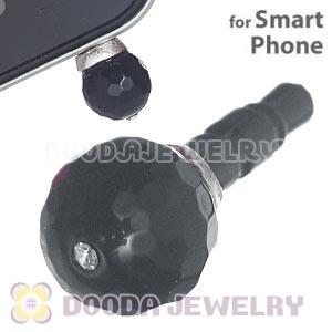 8mm Black Agate Earphone Jack Plug Stopper Fit iPhone 