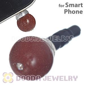 8mm Golden Stone Earphone Jack Plug Stopper Fit iPhone 