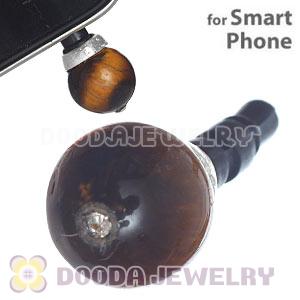 8mm Tiger Eye Earphone Jack Plug Stopper Fit iPhone 