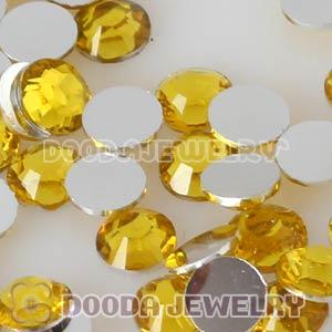 Yellow Resin Crystal Beads Earphone Jack Accessory For iphone 