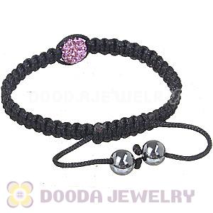 Wholesale On Sale Handmade Pave Crystal Macrame Bracelets