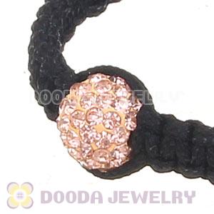 Wholesale On Sale Handmade Pave Crystal Macrame Bracelets