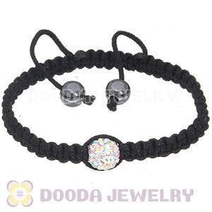Wholesale On Sale Handmade Pave Crystal Macrame Bracelets