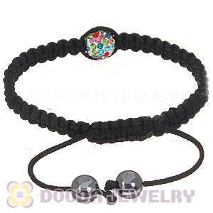 Wholesale On Sale Handmade Pave Crystal Macrame Bracelets