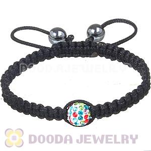 Wholesale Special Price Handmade Pave Crystal Macrame Bracelets