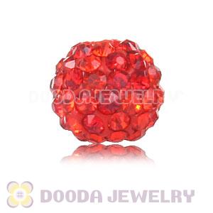 Cheap Price 8mm Handmade Pave Red Crystal Beads Wholesale 