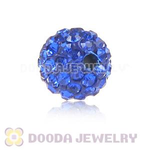 Special Price 8mm Blue Handmade Pave Crystal Beads Wholesale 