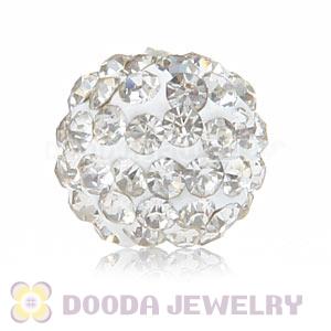 Cheap Price 10mm Handmade Pave White Crystal Beads Wholesale 
