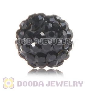 Cheap Price 10mm Handmade Pave Black Crystal Beads Wholesale 