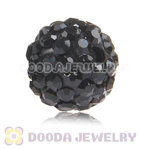 Special Price 10mm Black Handmade Pave Crystal Beads Wholesale