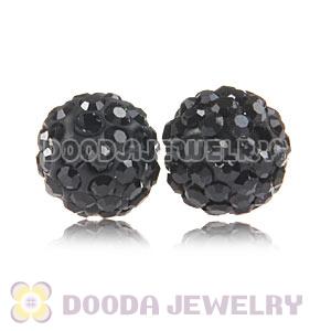 Cheap Price 10mm Handmade Pave Black Crystal Beads Wholesale 