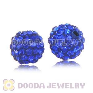 Cheap Price 10mm Handmade Pave Blue Crystal Beads Wholesale 