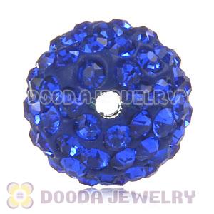 Cheap Price 12mm Handmade Pave Blue Crystal Beads Wholesale 