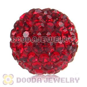 Cheap Price 12mm Handmade Pave Red Crystal Beads Wholesale 