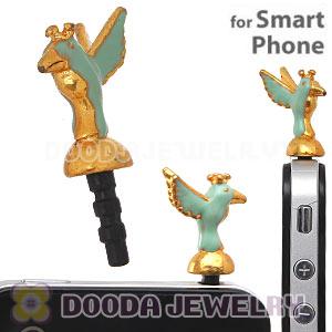 Plated Alloy Hummingbird Earphone Jack Plug Fit iphone Wholesale