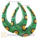 76X90mm Basketball Wives Bamboo Crystal Earrings