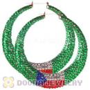 90mm Basketball Wives Bamboo Flag Of Czech Republic Earrings