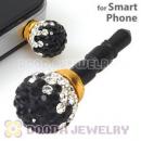 10mm Czech Crystal Ball Cute Plugy Earphone Jack Accessory