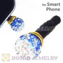 8mm Czech Crystal Ball Plugy Earphone Jack Accessory Malaysia