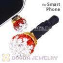 8mm Czech Crystal Ball Plugy Earphone Jack Accessory Malaysia