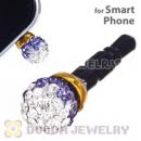 8mm Czech Crystal Ball Plugy Earphone Jack Accessory Malaysia