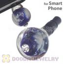 10mm Snowflake Earphone Jack Plug Stopper Fit iPhone
