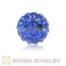Special Price 8mm Blue Handmade Pave Crystal Beads Wholesale