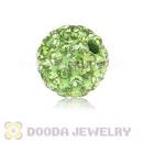 Special Price 8mm Green Handmade Pave Crystal Beads Wholesale