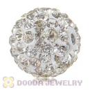 Special Price 12mm Handmade Pave White Crystal Beads Wholesale