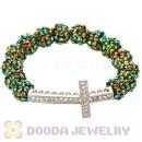 10mm Resin Crystal Honesty Bracelets With Cross Wholesale